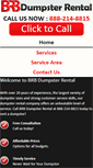 Mobile Screenshot of brbdumpsterrental.net